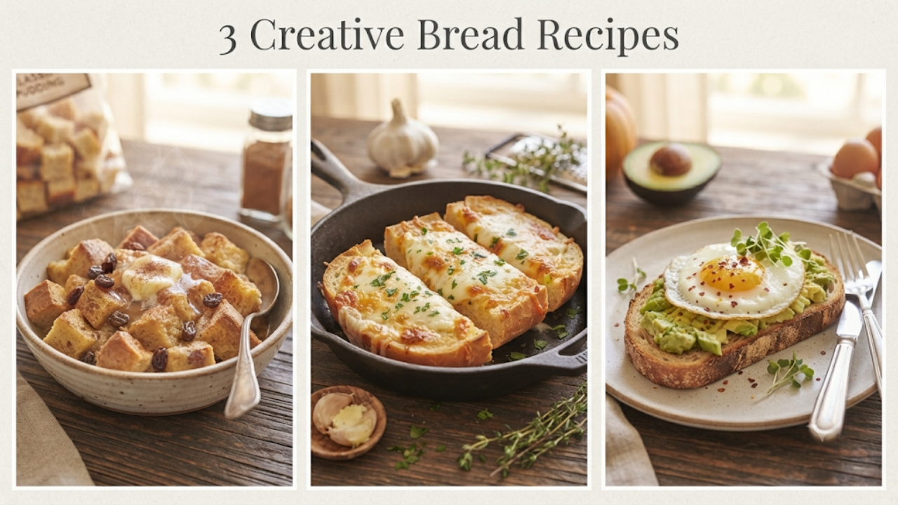 3 Creative Bread Recipes From Toast to Pudding