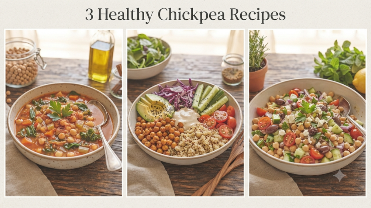 3 Healthy Chickpea Recipes From Salad to Stew
