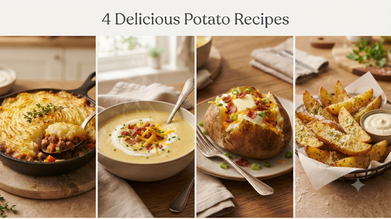 4 Delicious Potato Recipes From Snacks to Dinner