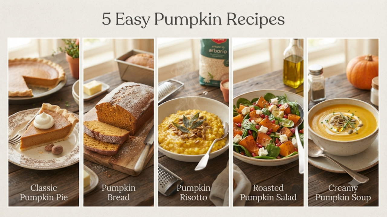 5 Easy Pumpkin Recipes From Soup to Pie